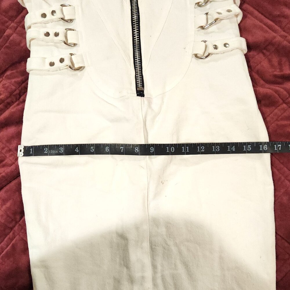 RARE Vintage Lip Service Institutionalized Bondage Canvas Dress - - Picture 3 of 10